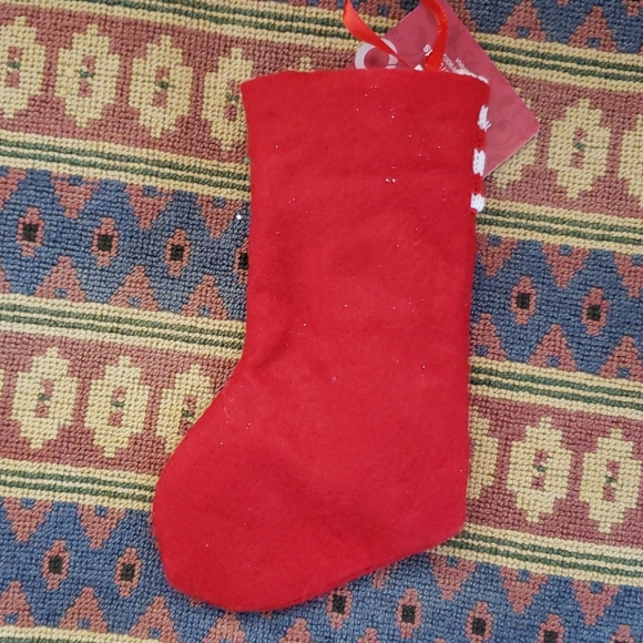 Free w/ Purchase. L Mini Christmas Stocking - Picture 2 of 2